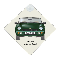 MG RV8 1993-95 (UK version) Car Window Hanging Sign